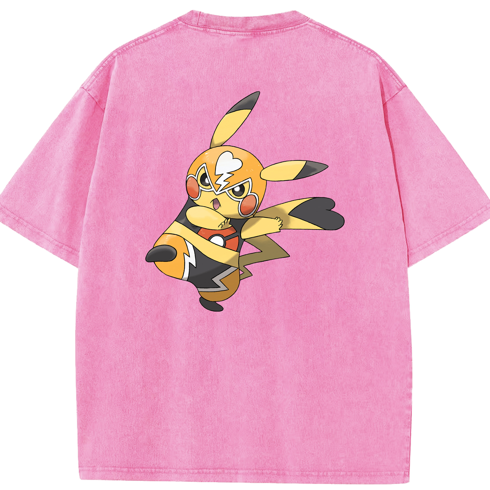 （画像用） ポケットモンスター Pokémon 綿100% ヴィンテージ風 半袖Tシャツ（背面プリント）